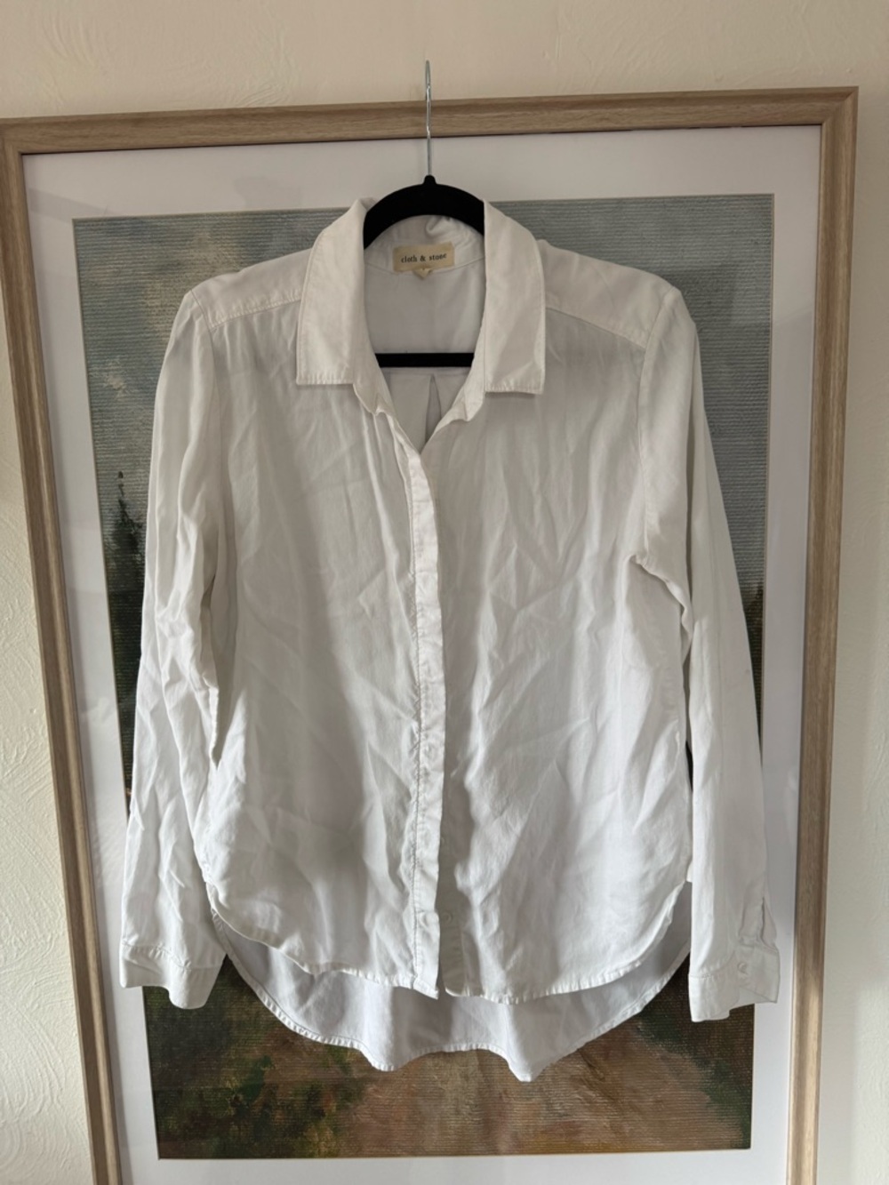 Anthropologie Cloth and Stone Classic White Button Down